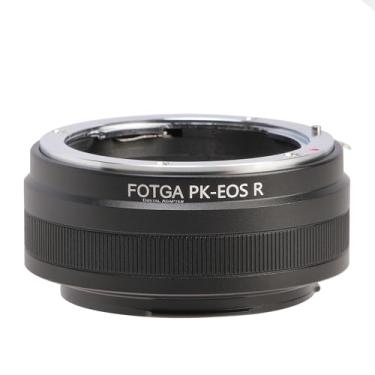 Imagem de FOTGA Anel adaptador de montagem de lente PK-EOSR para lente Pentax PK K para câmera R3 R5 R5C R6 Mark II R7 R8 R10 R50 R100 RP, compatível com câmera sem espelho Canon EOS R Mount Series