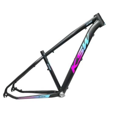 Imagem de Quadro de Bicicleta KSW XLT 100 e 200 em Aluminio 6061 Bicicleta Mountain Bike Aro 29 Cabos Internos (Preto/Azul/Rosa, 15)