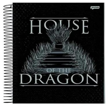 Imagem de CADERNO ESPIRAL UNIV CD 10X1 160FLS GOT - HOUSE OF THE DRAGON FSC - JANDAIA - 72977-24