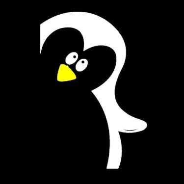 Imagem de Adesivo pinguim Cozinha Geladeira 01 (Branco)