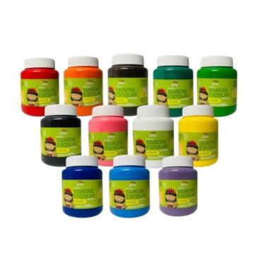 Imagem de Kit 6/12 Cores Tinta Guache - 250ml (6)
