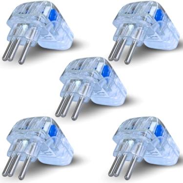 Imagem de Kit 5 Protetor Contra Raios Surtos Queda de Energia Dps Clamper Fit Pocket Geladeira Freezer Eletrodomesticos 3 Pinos 20A