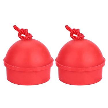 Imagem de 2pcs Bilhar Com Giz, Sem Slip Slip Dica Giz Bilhar Com Acessórios de Mesa de Sinuca de Sinuca de Giz Com Cordão para Sinuca Piscina (vermelho)