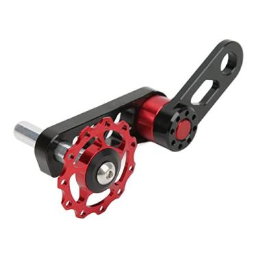 Imagem de Tensor de Corrente de Velocidade única, Liga de Alumínio Dobrável Com Ligas Dobráveis ​​tensionador de Corrente de Bicicleta Estabilizadora para Bicicleta Dobrável de Velocidade