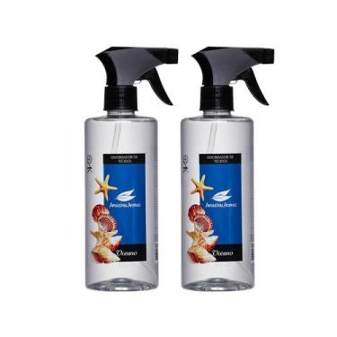 Imagem de Kit 2 Odorizador de Tecidos e Ambientes Oceano 500ml - Amazônia Aromas