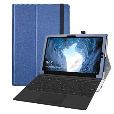 Imagem de Capa de couro PU com suporte dobrável para Tablet Windows 2 em 1 UBook de 11,6 polegadas CHUWI, Dark Blue