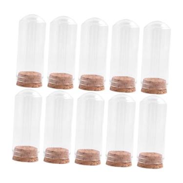 Imagem de ＫＬＫＣＭＳ 10 peças cúpulas de vidro cloche bell frascos decorativos exibem caixas de exibição para festas a favor do armazenamento de flores em casa Arranjo , 30mmx70mm