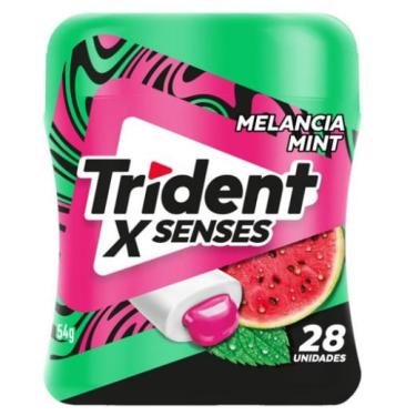 Imagem de Chiclete Trident Melancia X Senses Pote 54g