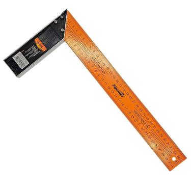 Imagem de Esquadro Metálico 14pol 350mm Sparta Carpinteiro E Pedreiro