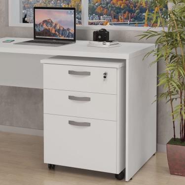 Imagem de Gaveteiro Volante Para Escritório 2 Gavetas e Gaveta Para Pasta