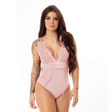 Imagem de Body Sexy Luxo Detalhes Em Renda Alça Cruzada Nas Costas Sem Bojo Ling