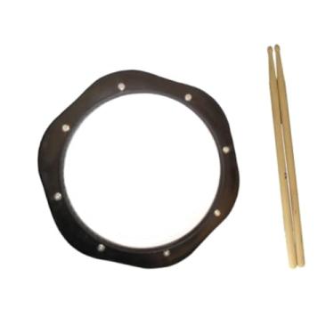 Imagem de menolana Pratique Drum Pad com tambores, acessórios leves de instrumentos musicais praticando robustos para adultos bateristas de crianças
