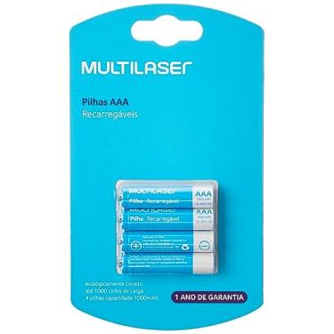 Imagem de Pilhas Recarregáveis AAA 1000Mah com 4 Unidades Multi - CB050