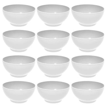 Imagem de Kit 12 Tigelas Grandes Crippa Servir 3,1L Branco Salada Sobremesa Restaurante