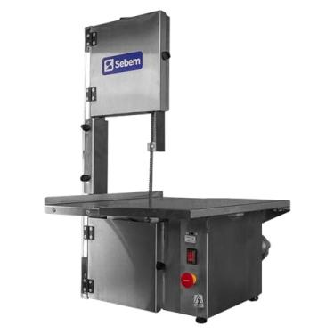 Imagem de Máquina de Serra Fita Total Inox 3 em 1 para Carne e Ossos com Moedor e Motor de 1/2cv Sebem