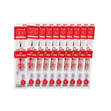 Imagem de Mitsubishi Pencil Uniball One Hako UMR38S.15 refil de caneta esferográfica de gel, 0,38, vermelho, 10 peças