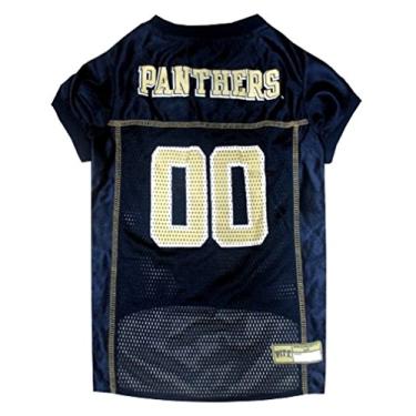 Imagem de Pets First Camiseta de malha NCAA College Pittsburgh Panthers para cães e gatos, tamanho grande, camiseta licenciada para cães com seu time favorito de futebol e basquete universitário