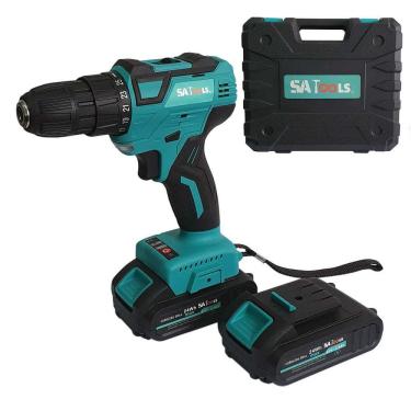 Imagem de Parafusadeira Furadeira 21V Com 2 Baterias 2Ah Brushless