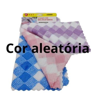 Imagem de 6 Pano De Prato De Cozinha Microfibra Para Limpar O Pia Anti-Aderente 