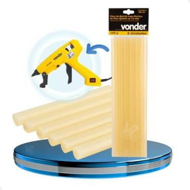 Imagem de Cola Bastão Grossa 12mm para Pistola Cola Quente Cartela com 6pcs Vond