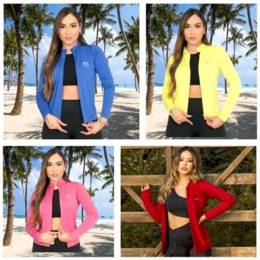 Imagem de Kit 4 Casacos feminino proteção solar UV 50+ FPS - Force, Royal, Am, R