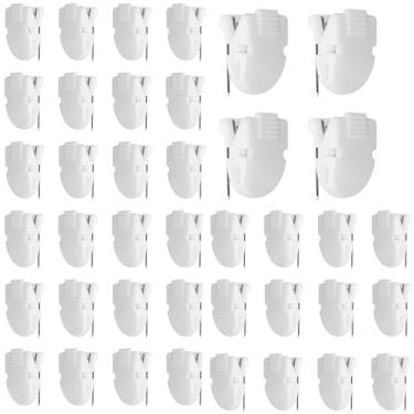 Imagem de Darovly Clipes de cubículo de painel de tecido, clipes de parede, pinos de cubículo, ganchos, painel de tecido, acessórios de cubículo, clipes de escritório para pendurar fotos, notas, mensagens (40)