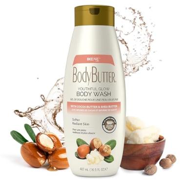 Imagem de Biocare Sabonete Líquido Corporal Youthful Glow Com Infusão De Cacau E Manteiga Karité, Hidratação Intensiva, Nutrido, Macio - 16,5 Oz