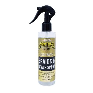 Imagem de BLACK PANTHER STRONG DIAMOND EDGES Spray De Água Rosas Para Tranças E Couro Cabeludo, Condicionador Multivitamínico Sem Enxágue Tranças, Dreads, Twists Cabelos Naturais, 8 Oz