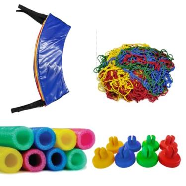 Imagem de Kit de Renovação para Cama Elástica 3,66m – 8 Isotubos e Ponteiras + Rede + Protetor de Molas