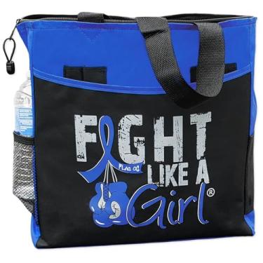 Imagem de Fight Like a Girl Sacola Knockout Dakota com 5 bolsos, Azul
