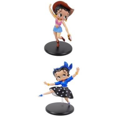 Imagem de OPO 10 - Conjunto de 2 estatuetas compatíveis com Betty BOOP Dance EUA: Country + Rock - Altura 12,7 cm - LBB5
