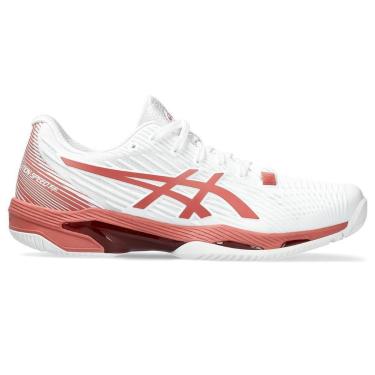 Imagem de Tênis ASICS Solution Speed FF 2 - Feminino - Branco e Coral-Feminino