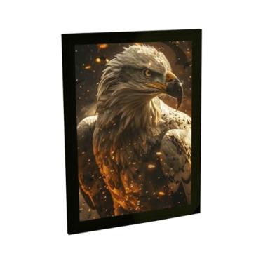 Imagem de Quadro Decorativo Retangular A2 46x64cm, Moldura em Pinus, Impressão em Papel Fotográfico Fosco, Proteção Frontal em Acetato