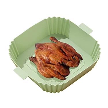 Imagem de Cesta de silicone para fritadeira a ar | Acessórios leves para forno, fácil de limpar | Cesta para fritadeira a ar, assar, forno, micro-ondas