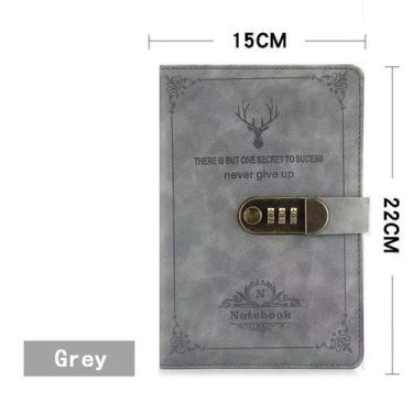 Imagem de 200 Páginas A5 Retro Livro De Senhas Com Diário De Fechadura Engrossad