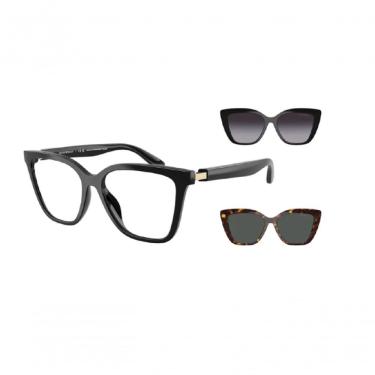 Imagem de Armação Óculos De Grau Clip On Empório Armani Ea4254u 5017-1w 54