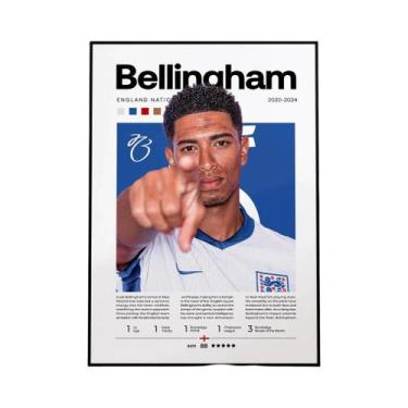 Imagem de Pôster De Futebol Beckham Messi Mbappe Bellingham Ronaldinho Pele Deco