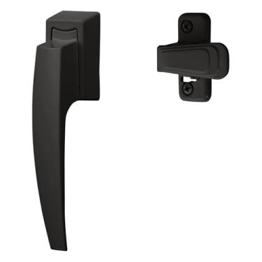 Imagem de Ideal Security VP Puxador com trava de trava, alça de substituição para porta de tempestade, preto fosco