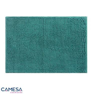 Imagem de Tapete Banheiro Bolinhas Popcorn Microfibra Macio e Decorativo 60x40cm