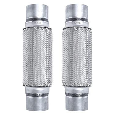 Imagem de RP Remarkable Power Tubo Flexível De Escape 3" X 10" Aço Inoxidável Resistente 14" Ol Rk7552, Pacote Com 2