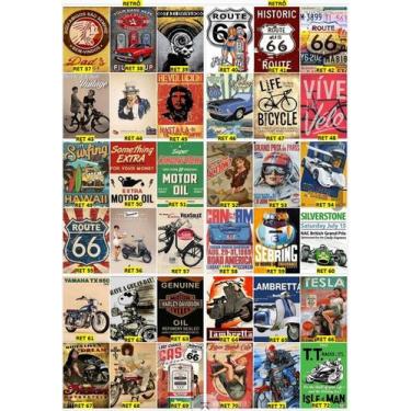 Imagem de PLAQUINHAS DECORATIVAS KIT 10 PÇ QUADRINHOS RETRO 20x30 - PLAQUINHASHO