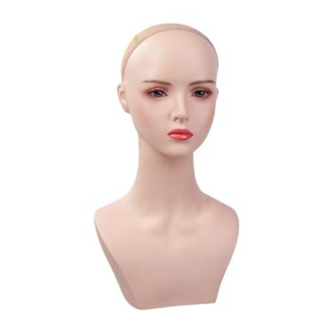 Imagem de Ysyqkn Modelo de Cabeça de Manequim, Suporte de Mesa Multifuncional para Exibição de Ch...