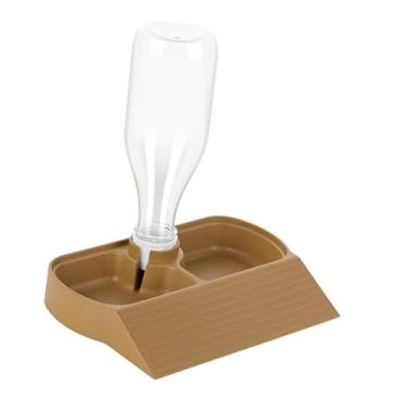 Imagem de Ｂｅｓｇａ Alimentador de répteis, bebedouro de répteis, acessórios fáceis de limpar para aquários e tanques, dispensador automático de água para répteis, Marrom