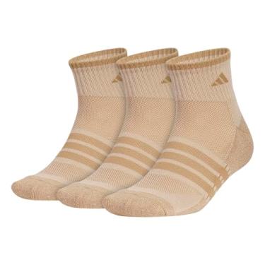 Imagem de adidas Pacote com 3 meias masculinas acolchoadas x 4, Deserto cru bege arenito quente, G