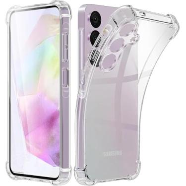 Imagem de Capa Capinha Anti Impacto Para Samsung Galaxy A35 Tela de 6.6" Case Reforçada Transparente