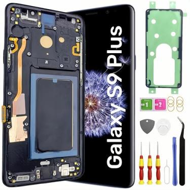 Imagem de Tela de substituição TFT Galaxy S9 Plus para Samsung Galaxy S9+ tela LCD sensível ao toque digitalizador pantalla com kit de ferramentas de moldura SM-G965U G965F Preto