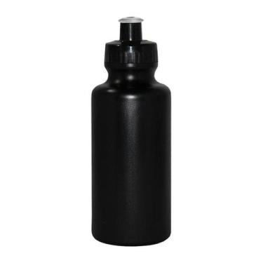 Imagem de Kit 50 Squeezes 550Ml Preto Plástico Premium - Bb Store