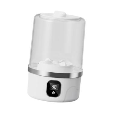 Imagem de Bothyi Mini Máquina de Lavar Roupa Desidratável Balde de Roupa Interior Leve Lavadora de Sutiãs Limpador de Interior para Viagens Camping Hotel, Branco