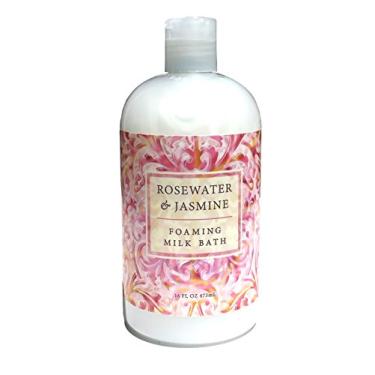Imagem de Greenwich Bay Trading Company Banho De Leite Espumante Com Leite Desnatado, Manteiga De Karité E Manteiga De Cacau, 473 Ml, Greenwich Bay Rosewater Jasmine
