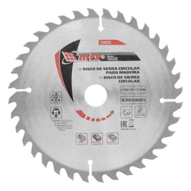 Imagem de MTX Disco Circular Widea 185 mm × 23 mm × 36 Dentes – Aço 65G, Corte Preciso em Madeira